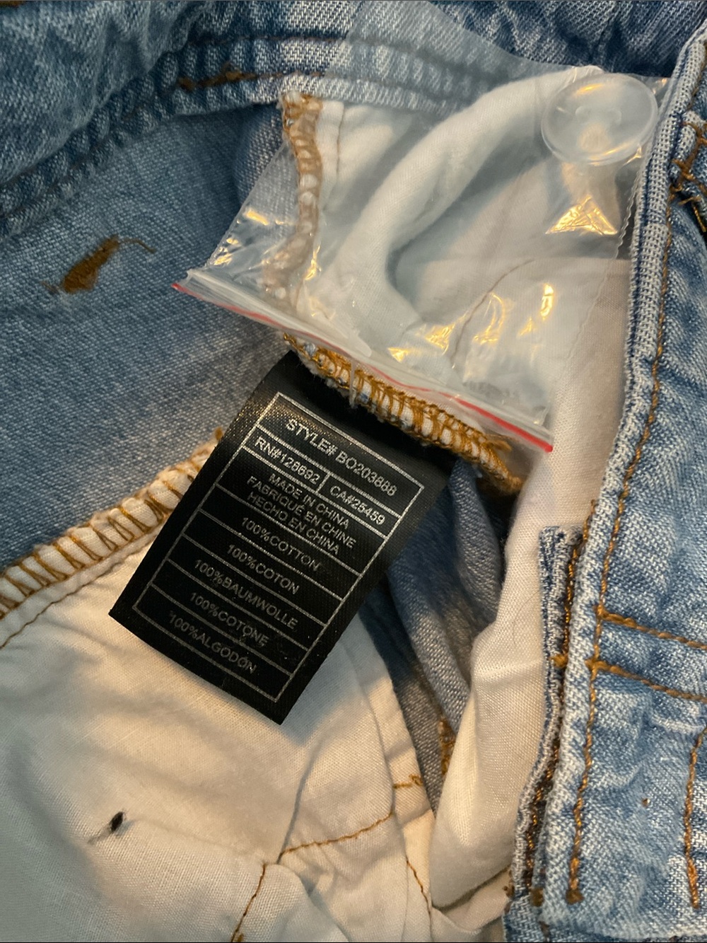 Steve Madden Light Blue Denim Wide-Leg Jeans - Picture 6 of 6